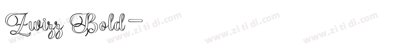 Zwizz Bold字体转换